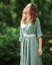 慕拉MULA女装2020春季新款绿色服饰搭配