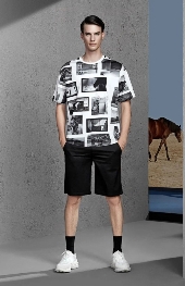 ANZHENG安正男装2020夏季新款马主题系列T恤
