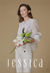 JESSICA女�b2020夏季新款白色蕾�z服�系列