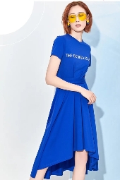 SHIMENG诗梦女装2020夏季新款 蓝色穿出夏日高级感