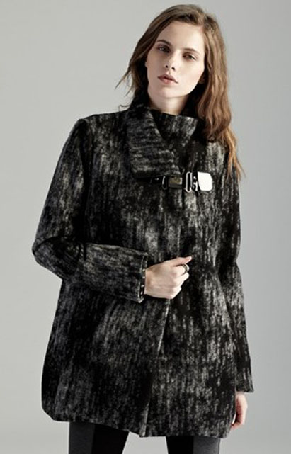 JAC原创设计师品牌2013秋装新款复古风羊毛大衣外套J1414-1485