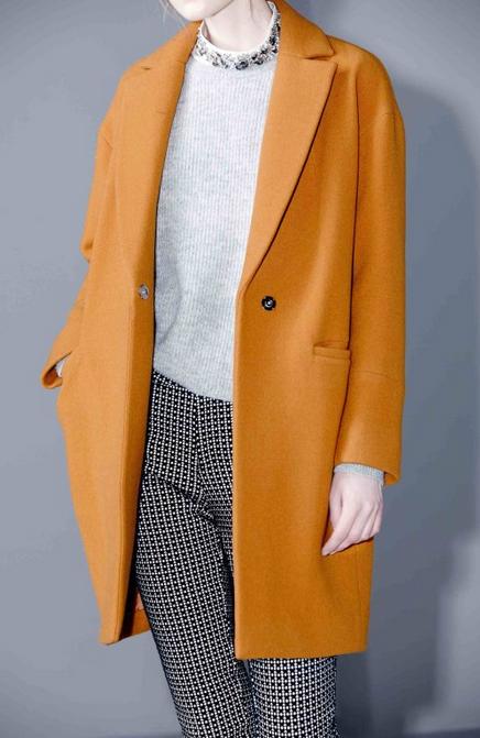 MO&Co.摩安珂2015春装新款双面长版呢大衣