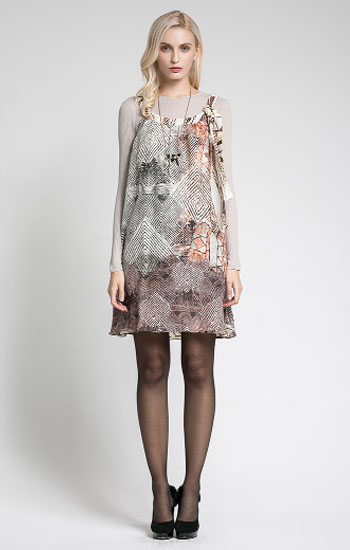 Marisfrolg玛丝菲尔女装2014春季新款花色两件