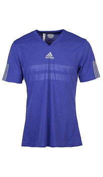 adidas阿迪达斯2015新款男子竞技表现系列V领短袖T恤S00712