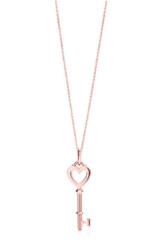 Tiffany & Co.蒂芙尼KEYS心形钥匙吊饰和项链
