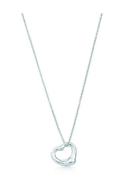Tiffany & Co.蒂芙尼女式925纯银心形带坠项链11mm T25152336