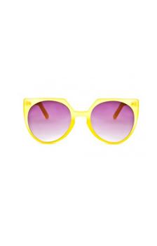 Quay Eyeware 橡胶黄太阳镜