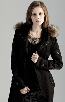 JAC原创设计师品牌2013秋装新款欧美风时尚合体裁剪保暖风衣外套B1