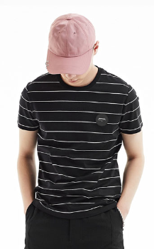 GXG男装 2017夏季新品 时尚修身圆领短袖T恤#172844122