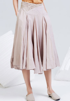 rosemoo容子木原创设计2017夏新品长款半身裙R152QL238A