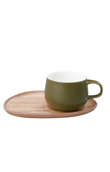 Kinto FIKA木质底托咖啡杯套装 250ml