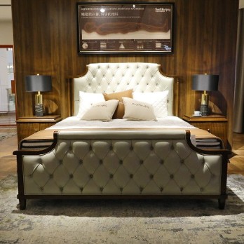 美国海明威寝具|布鲁克林床架美式卧室双人床
