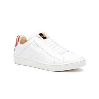 Men's Icon SBI White Red Leather Sneakers